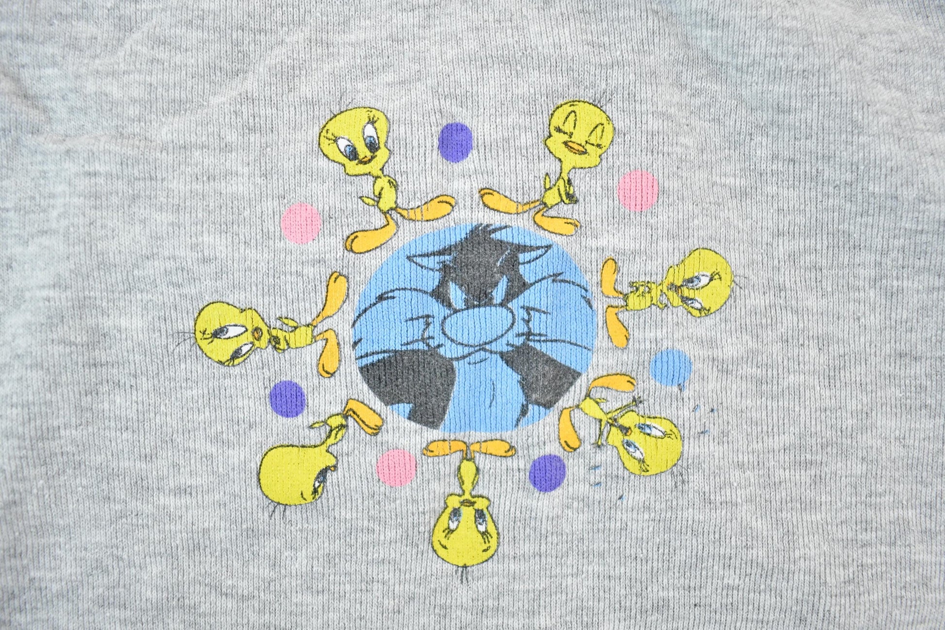 Vintage 1990s Youth Warner Brothers Tweety Bird Cartoon Promo Tank Top Youth S