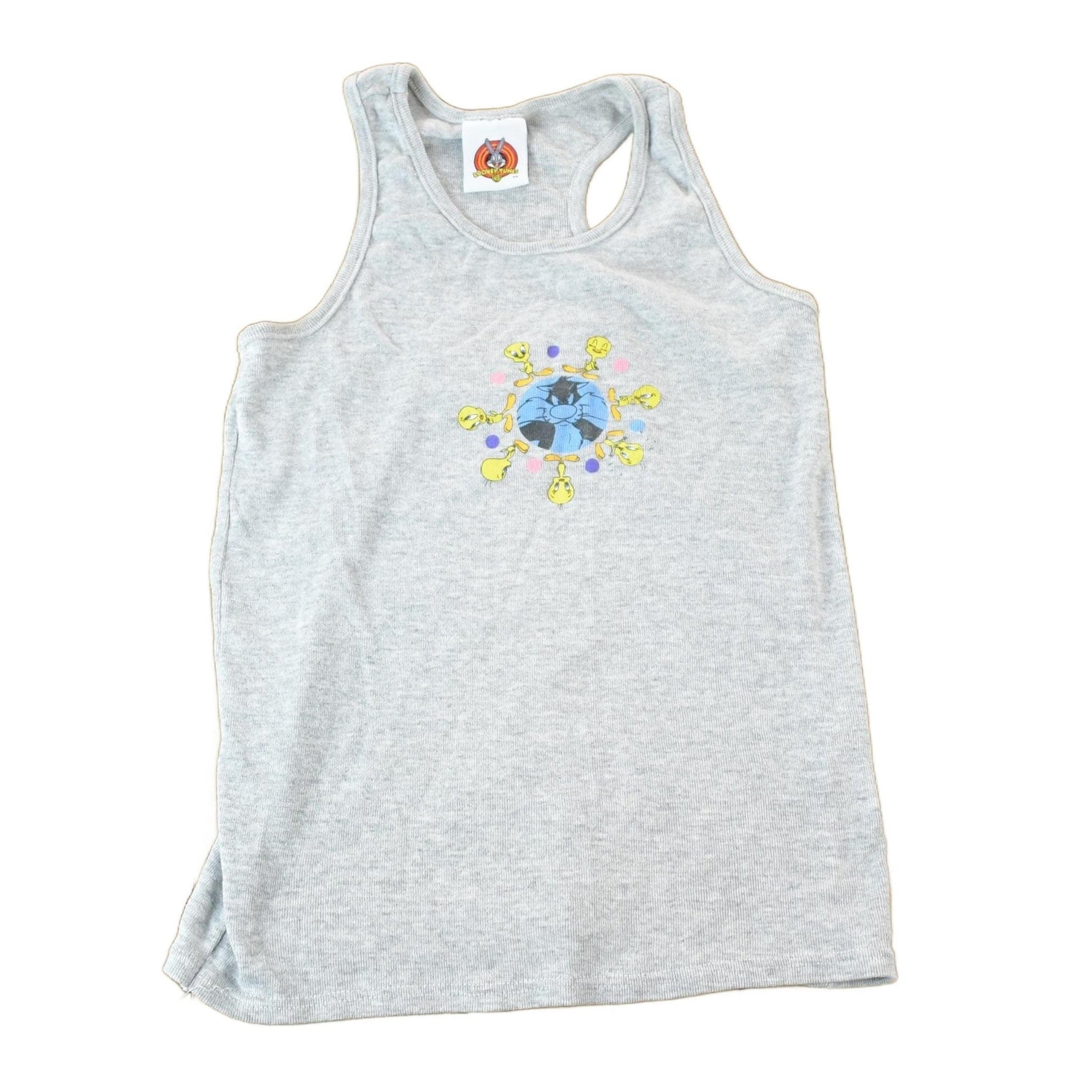 Vintage 1990s Youth Warner Brothers Tweety Bird Cartoon Promo Tank Top Youth S