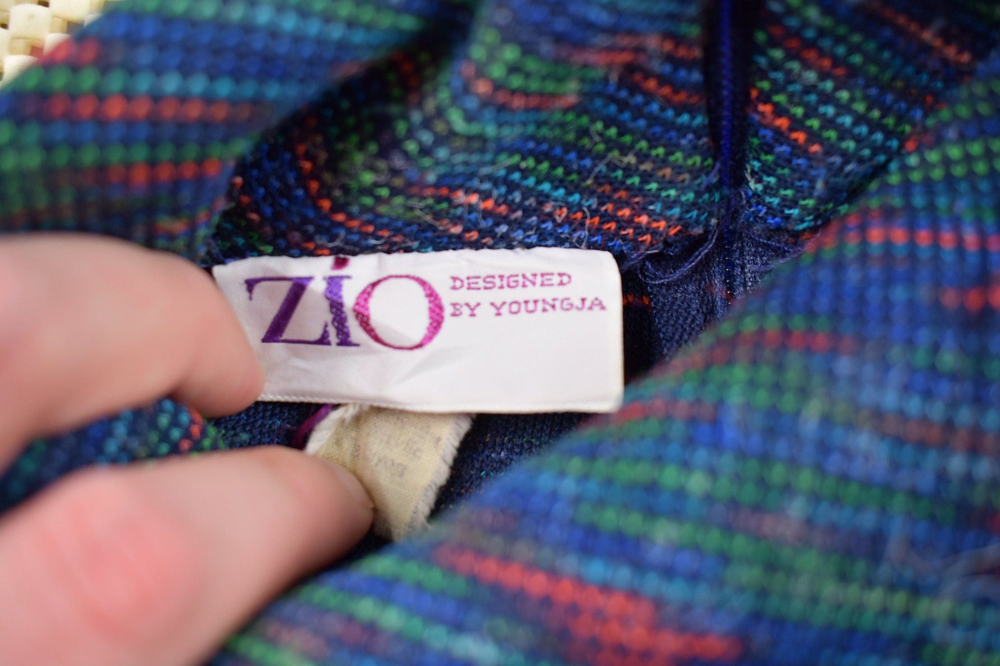 Vintage 1990s Zio By Youngja Knitted Crewneck Sweater Men's XS from propervintagecanada