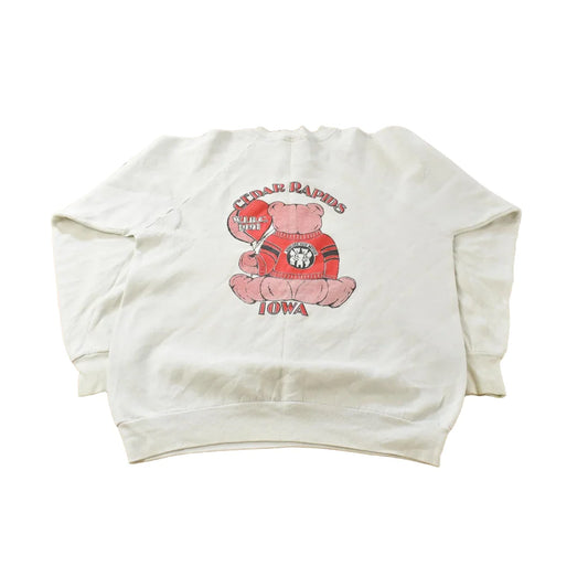 Vintage 1991 Cedar Rapids Iowa Teddy Bear Crewneck Sweatshirt Mens Medium from propervintagecanada