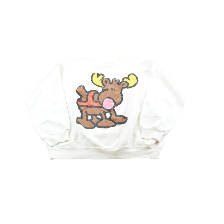 Vintage 1991 Christmas Cute Reindeer Crewneck Sweatshirt Men's XL from propervintagecanada