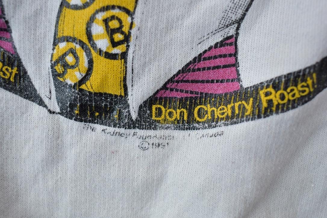 Vintage 1991 Don Cherry The War On Grapes NHL Hockey Crewneck Sweatshirt Men's XL from propervintagecanada