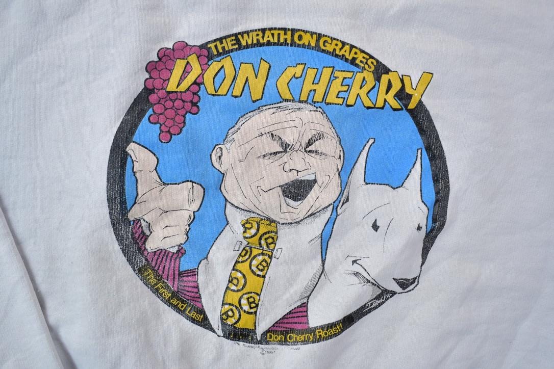 Vintage 1991 Don Cherry The War On Grapes NHL Hockey Crewneck Sweatshirt Men's XL from propervintagecanada