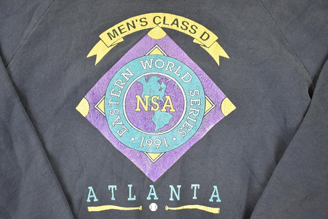 Vintage 1991 Eastern World Series AtlantaBaseball Crewneck Sweatshirt Men's L from propervintagecanada