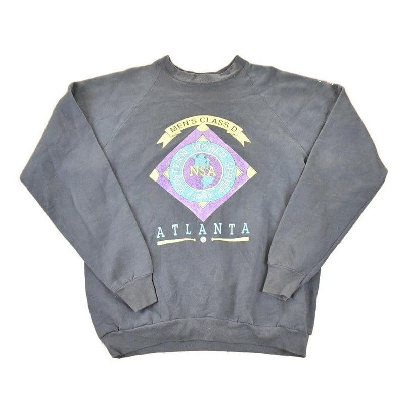 Vintage 1991 Eastern World Series AtlantaBaseball Crewneck Sweatshirt Men's L from propervintagecanada