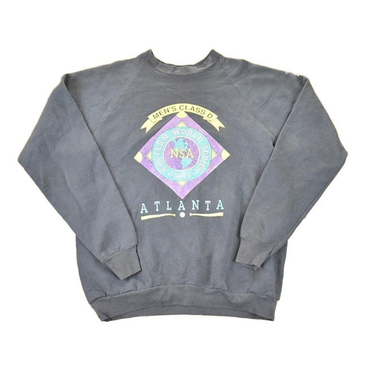 Vintage 1991 Eastern World Series AtlantaBaseball Crewneck Sweatshirt Men's L from propervintagecanada