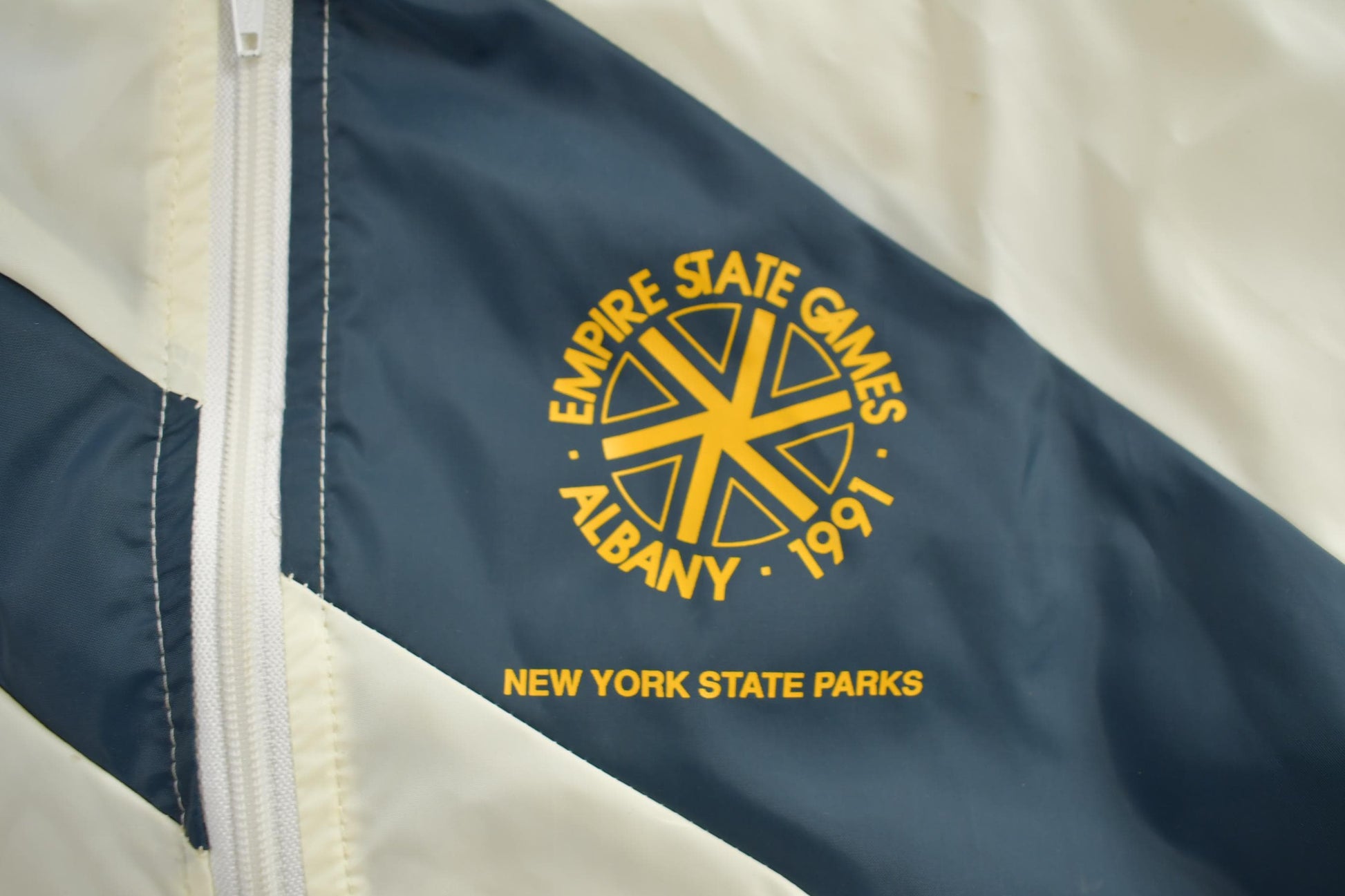 Vintage 1991 Empire State Games Albany Windbreaker Men's XL from propervintagecanada