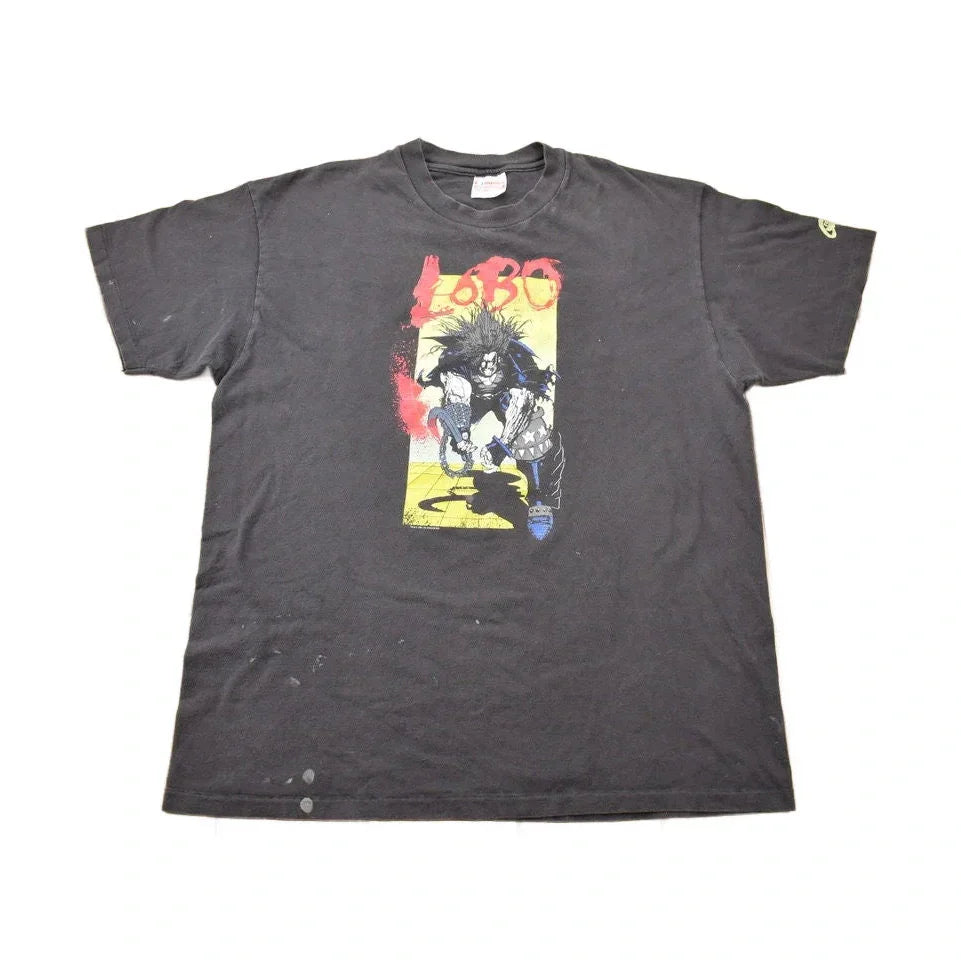 Vintage 1991 Lobo DC Comics Graphitti Promo T-shirt Men's XL from propervintagecanada