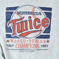 Vintage 1991 Minnesota Twice World Series Champions MLB Crewneck Sweatshirt Men's Large from propervintagecanada