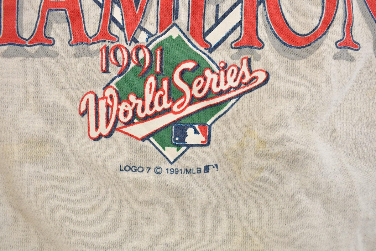 Vintage 1991 Minnesota Twins MLB World Series Champions Crewneck Sweatshirt Men's Large from propervintagecanada