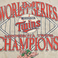 Vintage 1991 Minnesota Twins MLB World Series Champions Crewneck Sweatshirt Men's Large from propervintagecanada