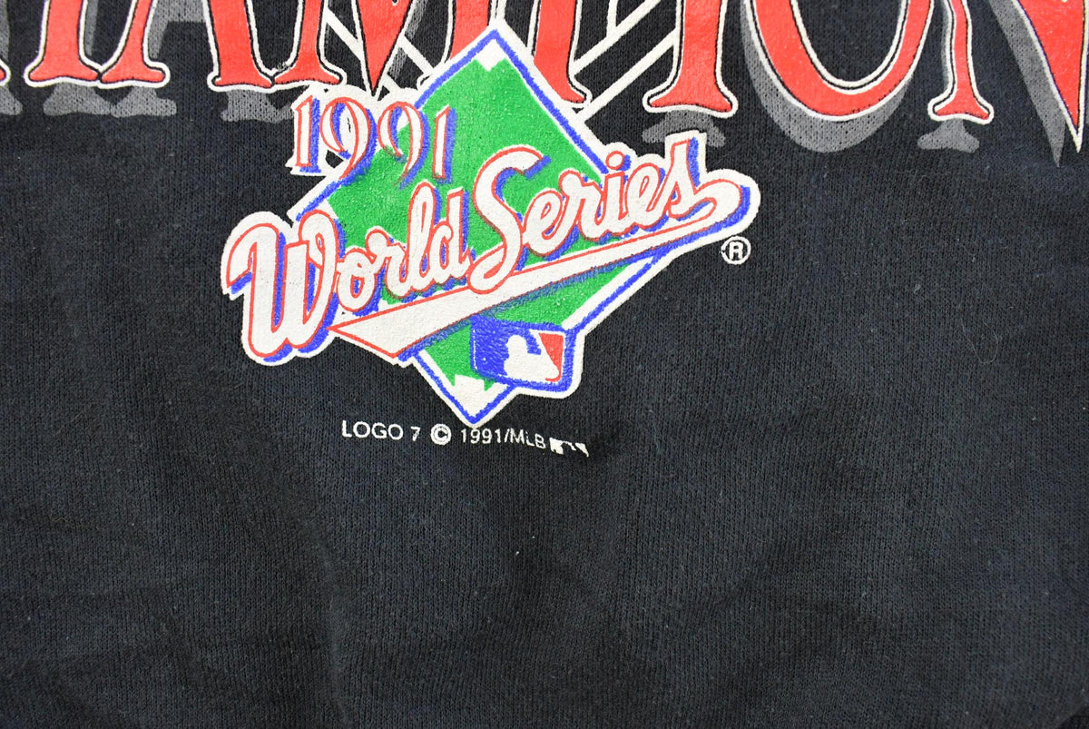 Vintage 1991 Minnesota Twins MLB World Series Champions Crewneck Sweatshirt Men's Small from propervintagecanada