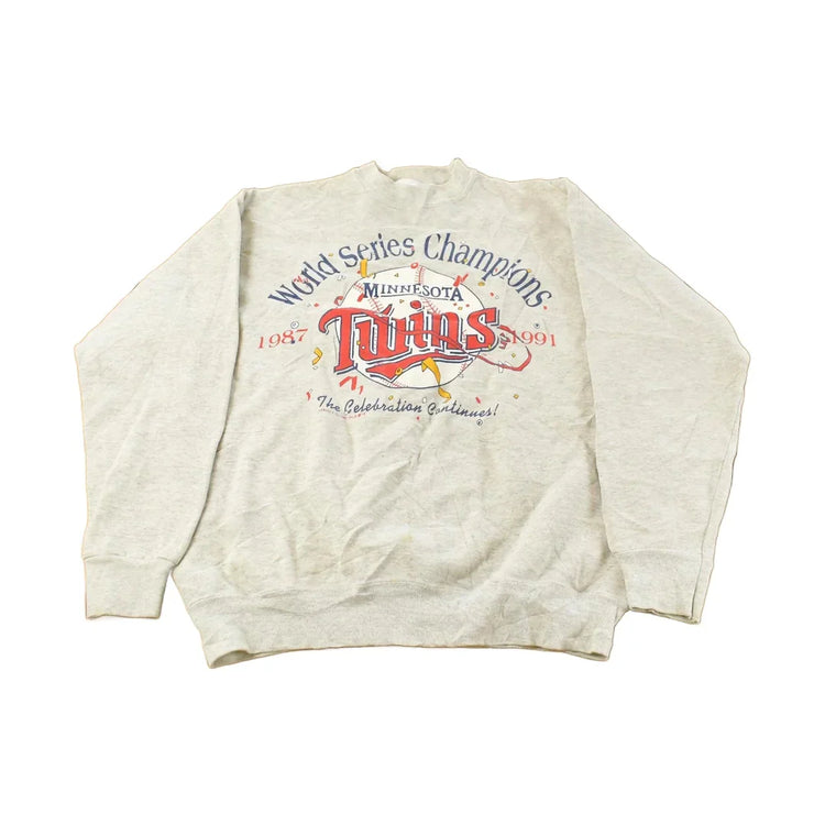 Vintage 1991 Minnesota Twins World Champions Crewneck Sweatshirt, Men's Large from propervintagecanada