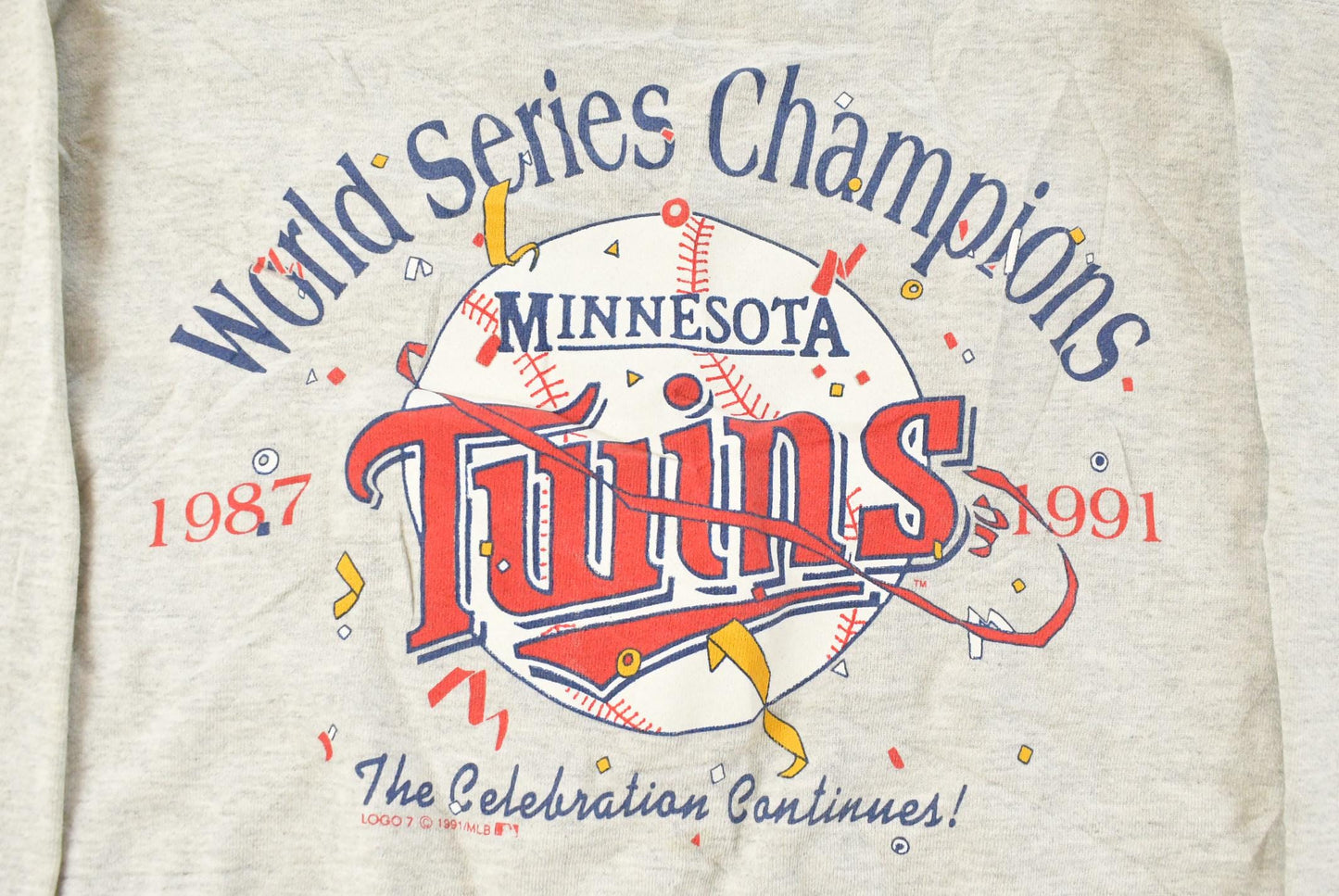 Vintage 1991 Minnesota Twins World Champions Crewneck Sweatshirt, Men's Large from propervintagecanada