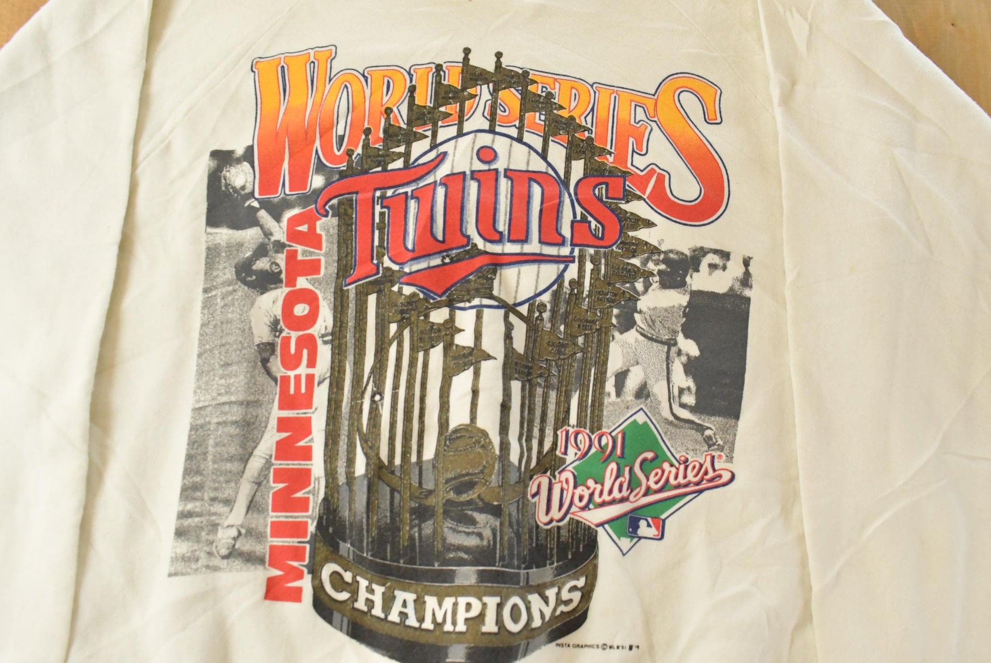 Vintage 1991 Minnesota Twins World Champions MLB Crewneck Sweatshirt Men's Large from propervintagecanada