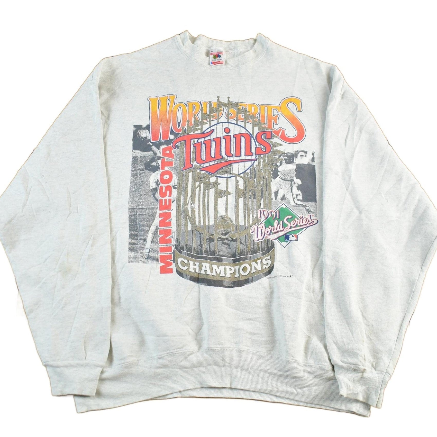 Vintage 1991 Minnesota Twins World Champions MLB Crewneck Sweatshirt Men's XL from propervintagecanada