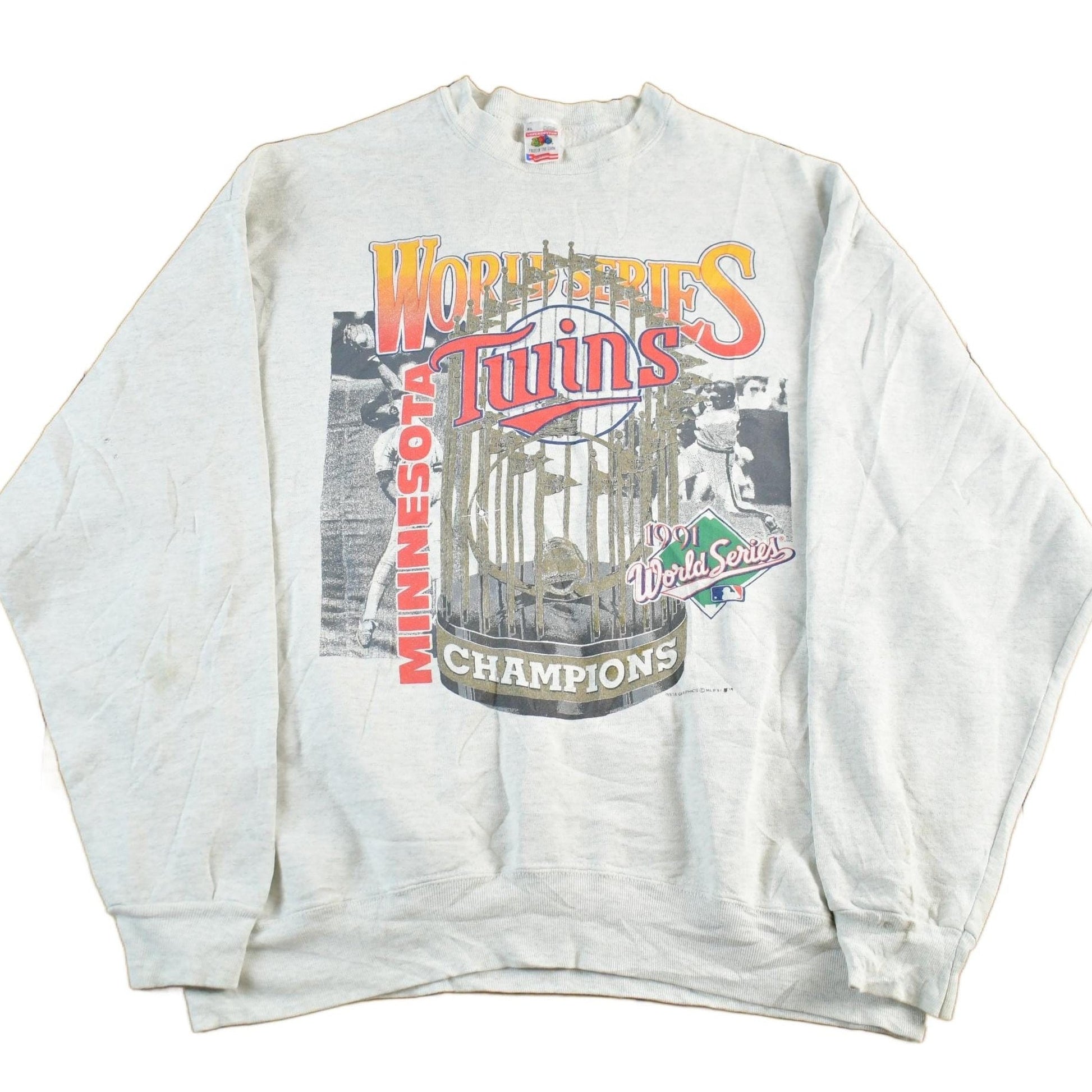 Vintage 1991 Minnesota Twins World Champions MLB Crewneck Sweatshirt Men's XL from propervintagecanada