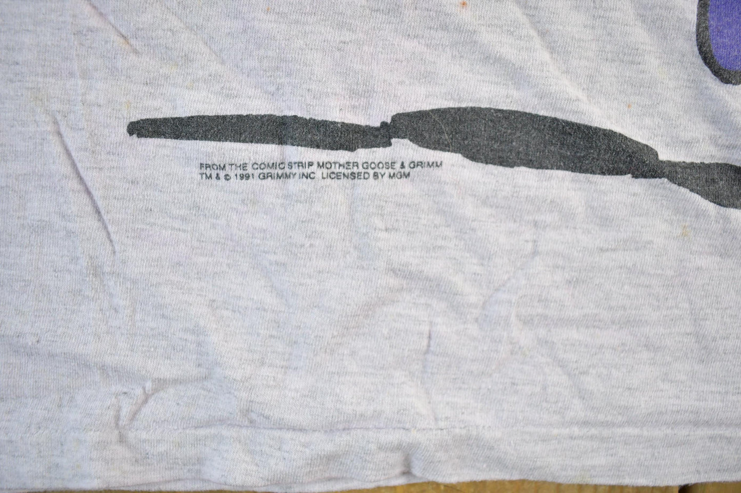 Vintage 1991 Mother Goose & Grimm Cartoon Promo T-Shirt Women's Cropped Large from propervintagecanada