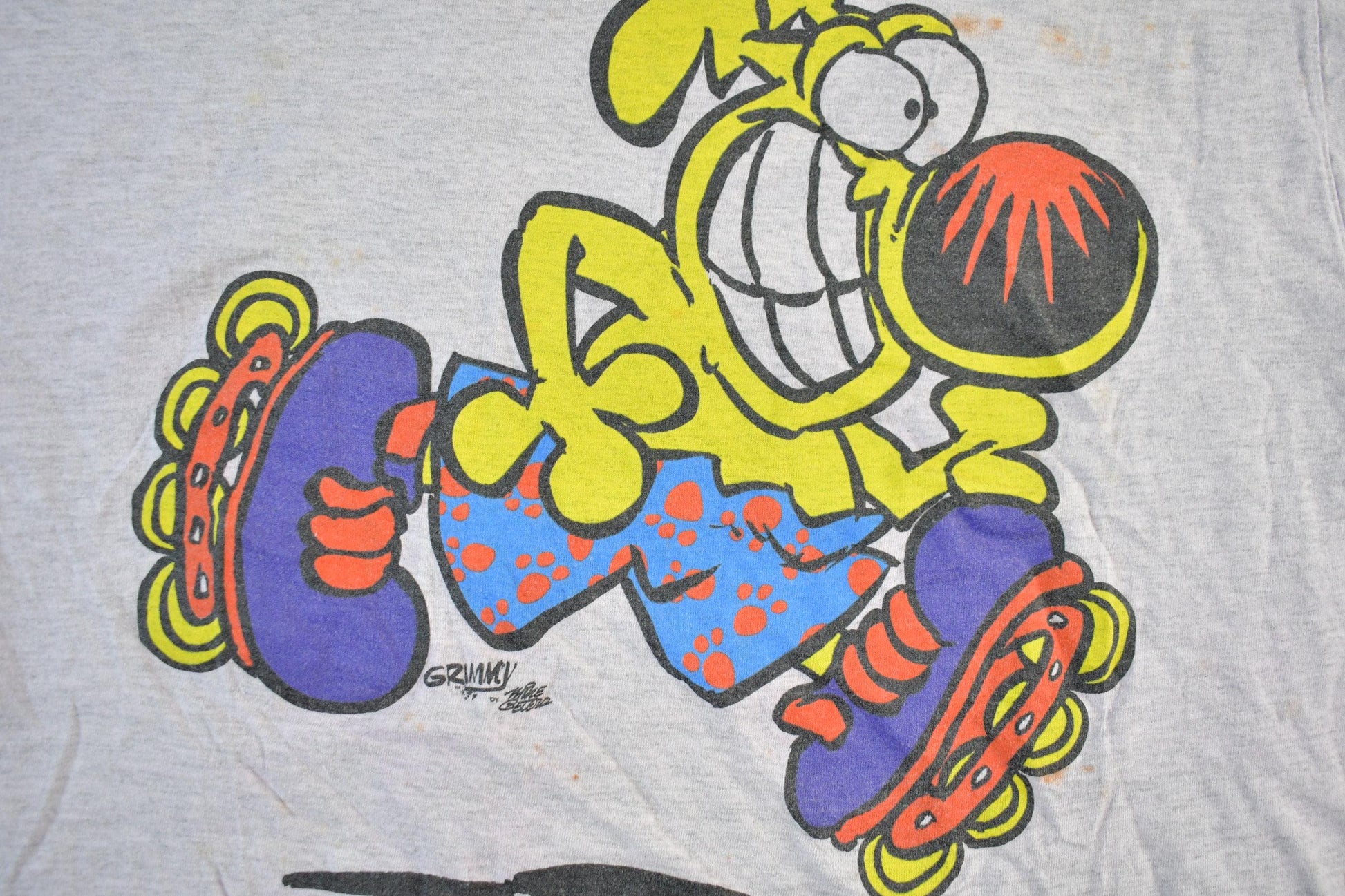 Vintage 1991 Mother Goose & Grimm Cartoon Promo T-Shirt Women's Cropped Large from propervintagecanada