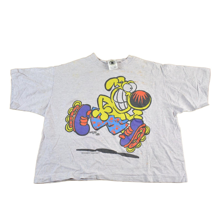 Vintage 1991 Mother Goose & Grimm Cartoon Promo T-Shirt Women's Cropped Large from propervintagecanada