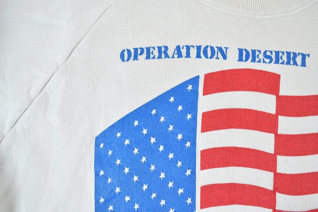 Vintage 1991 Operation Desert Storm Military Crewneck Sweatshirt Men's Large from propervintagecanada