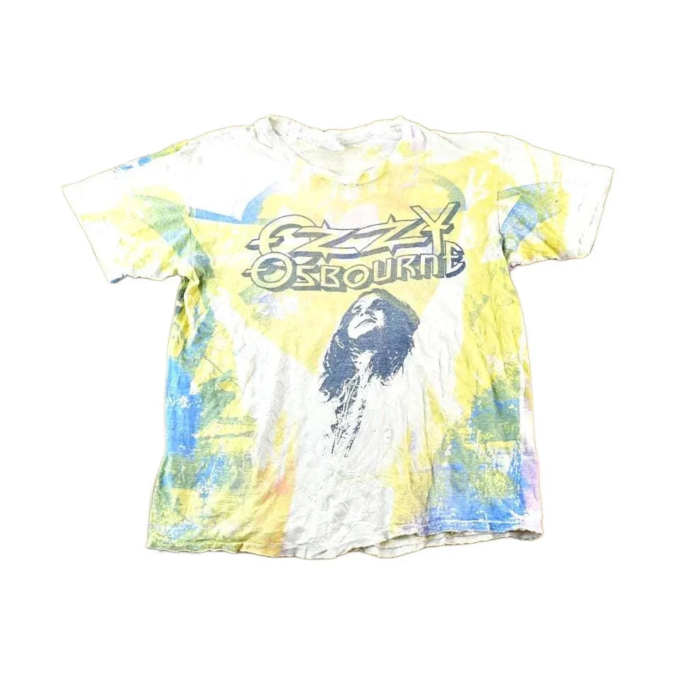 Vintage 1991 Ozzy Osbourne All Over Print Rare Band T-shirt Men's XL from propervintagecanada
