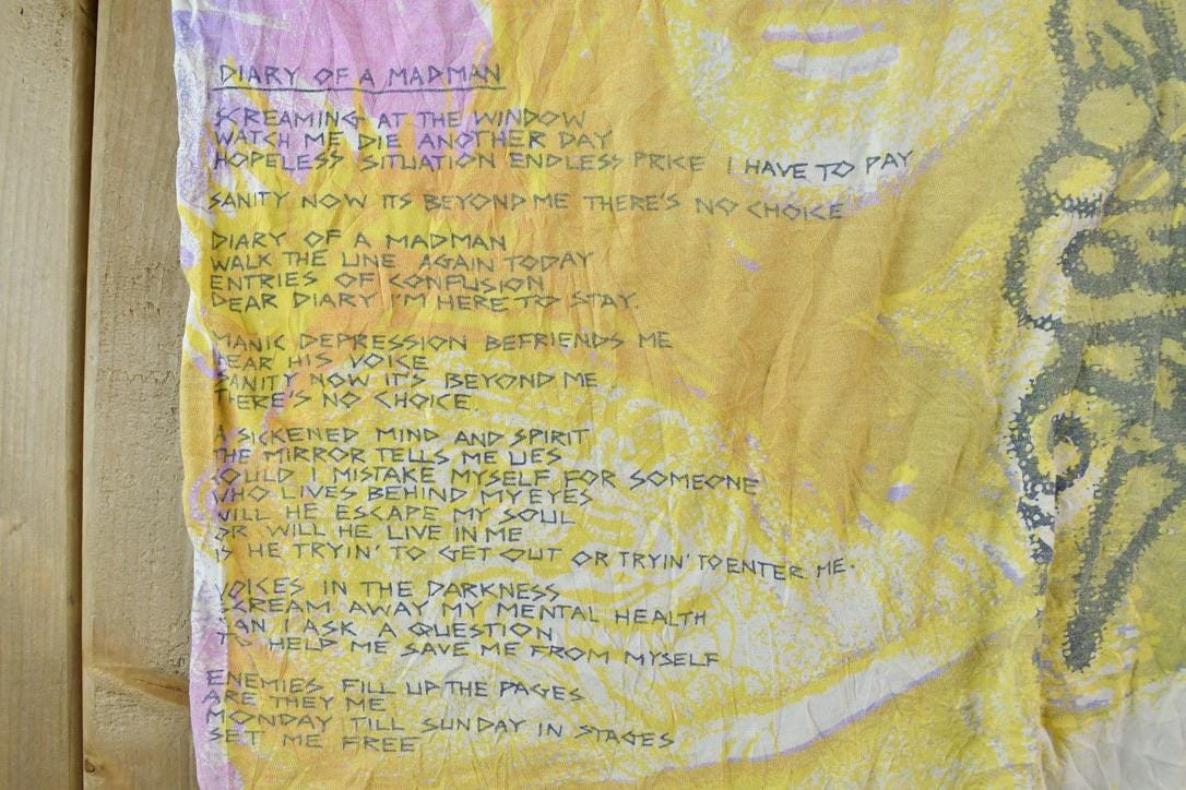 Vintage 1991 Ozzy Osbourne All Over Print Rare Band T-shirt Men's XL from propervintagecanada