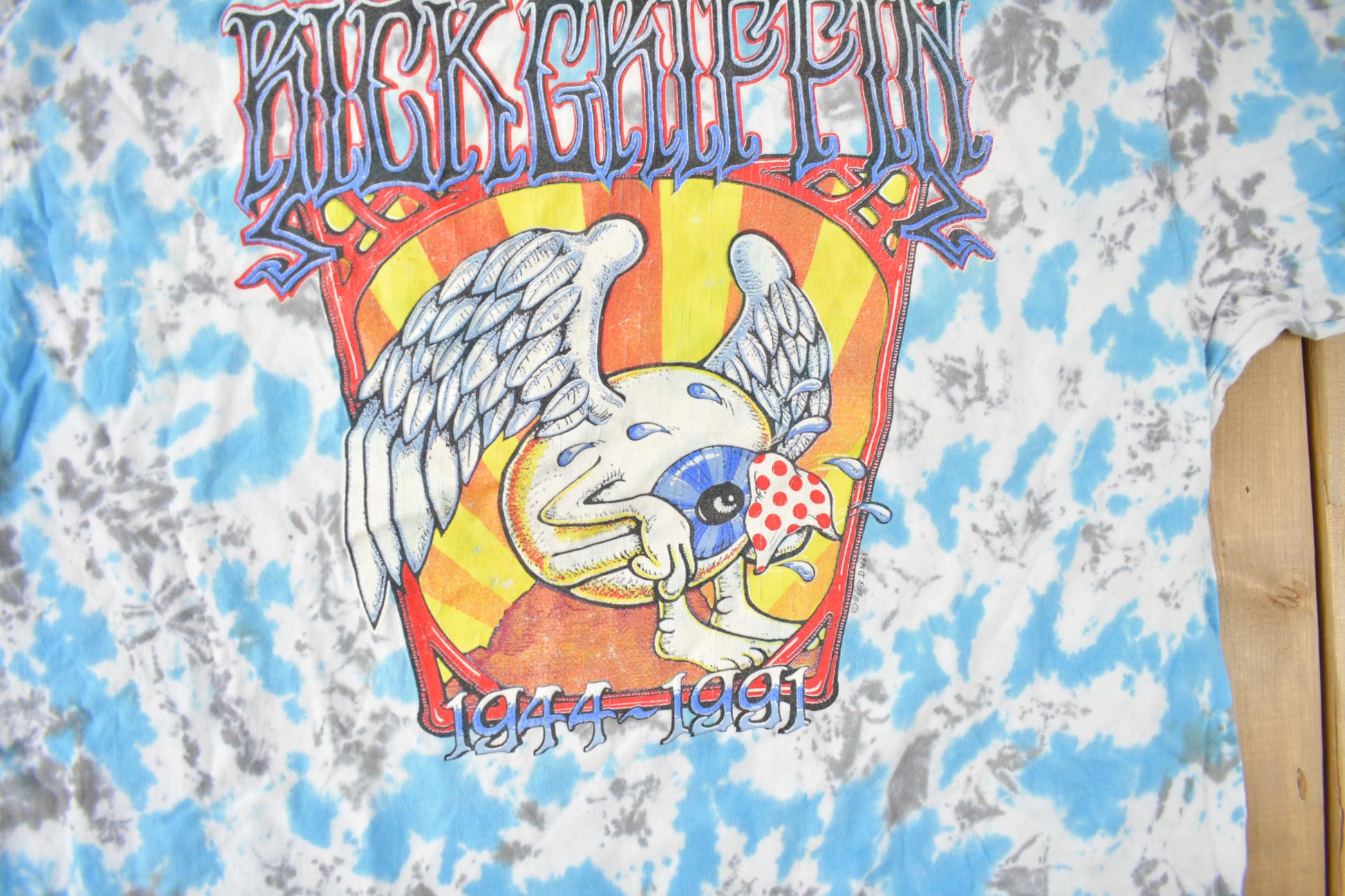 Vintage 1991 Rick Griffin Psychedelic Artwork Tie Dye Graphic T-Shirt Made In USA from propervintagecanada