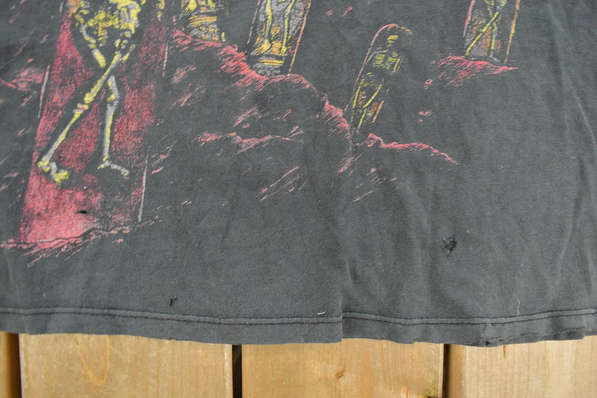 Vintage 1991 Slayer Seasons in the Abyss Tour Thrashed Band T-Shirt Men's XL from propervintagecanada