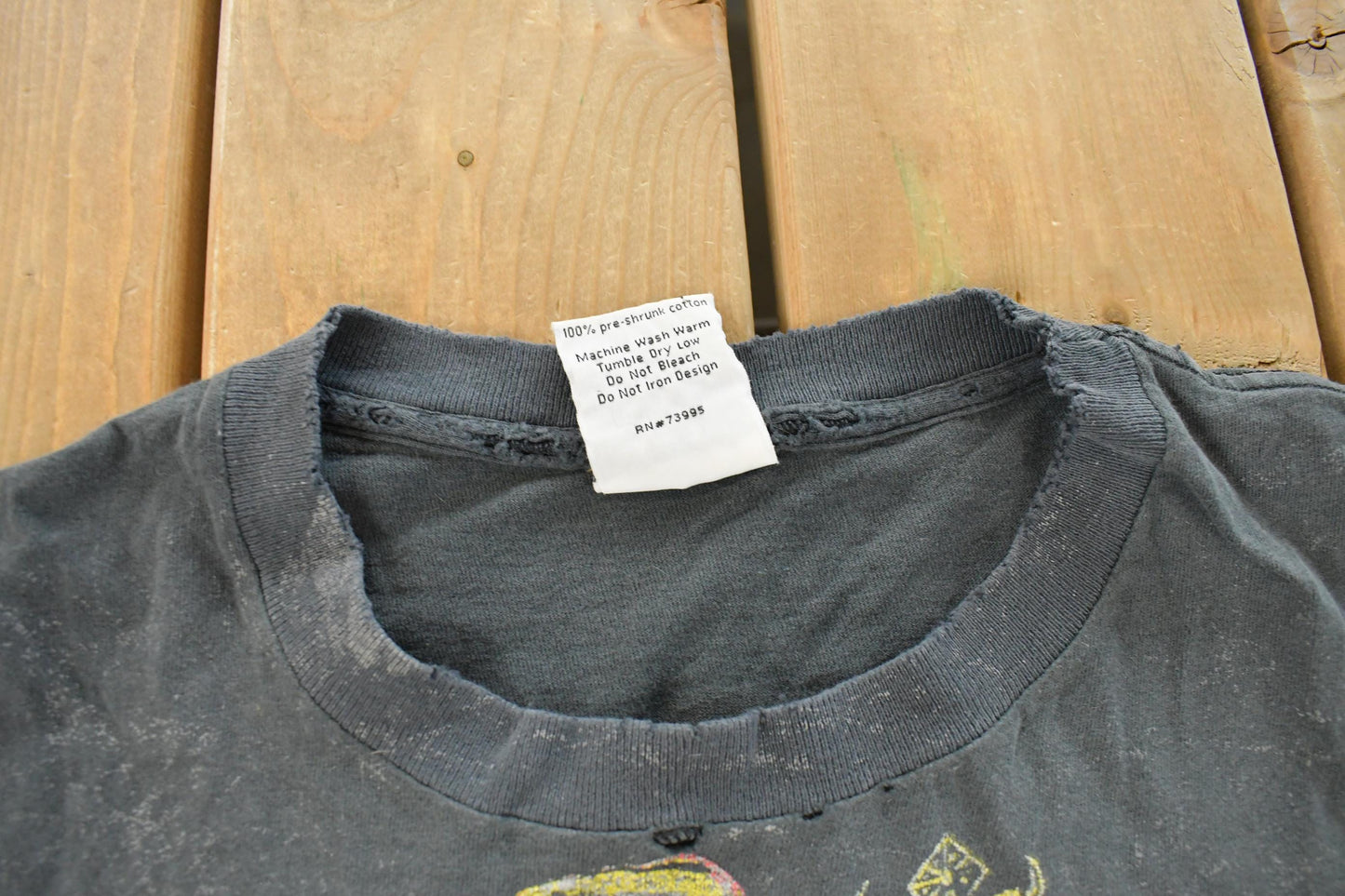 Vintage 1991 Slayer Seasons in the Abyss Tour Thrashed Band T-Shirt Men's XL from propervintagecanada