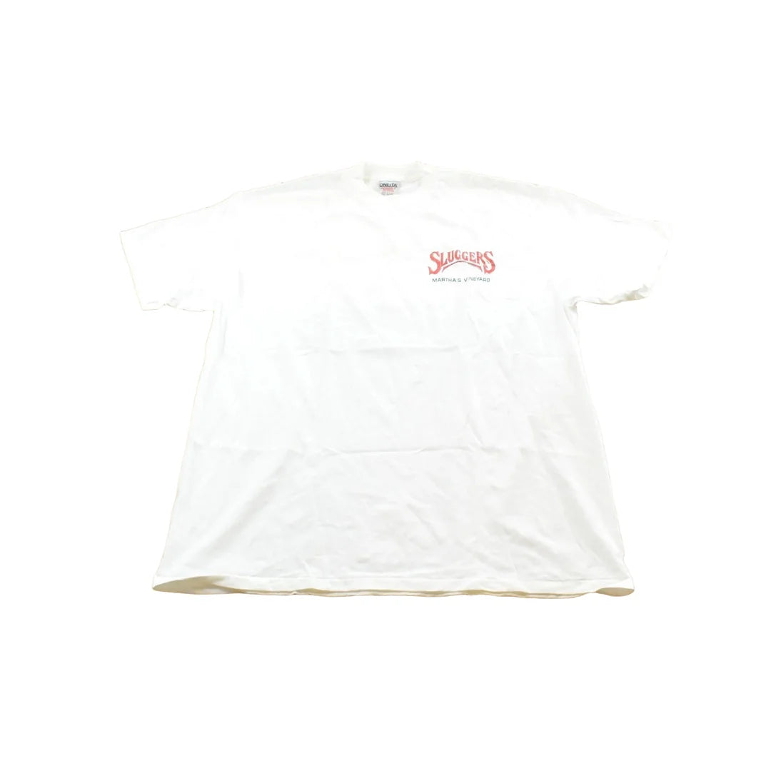 Vintage 1991 Sluggers Sports Bar & Grill Marthas's Vineyard T-Shirt Men's 2XL from propervintagecanada