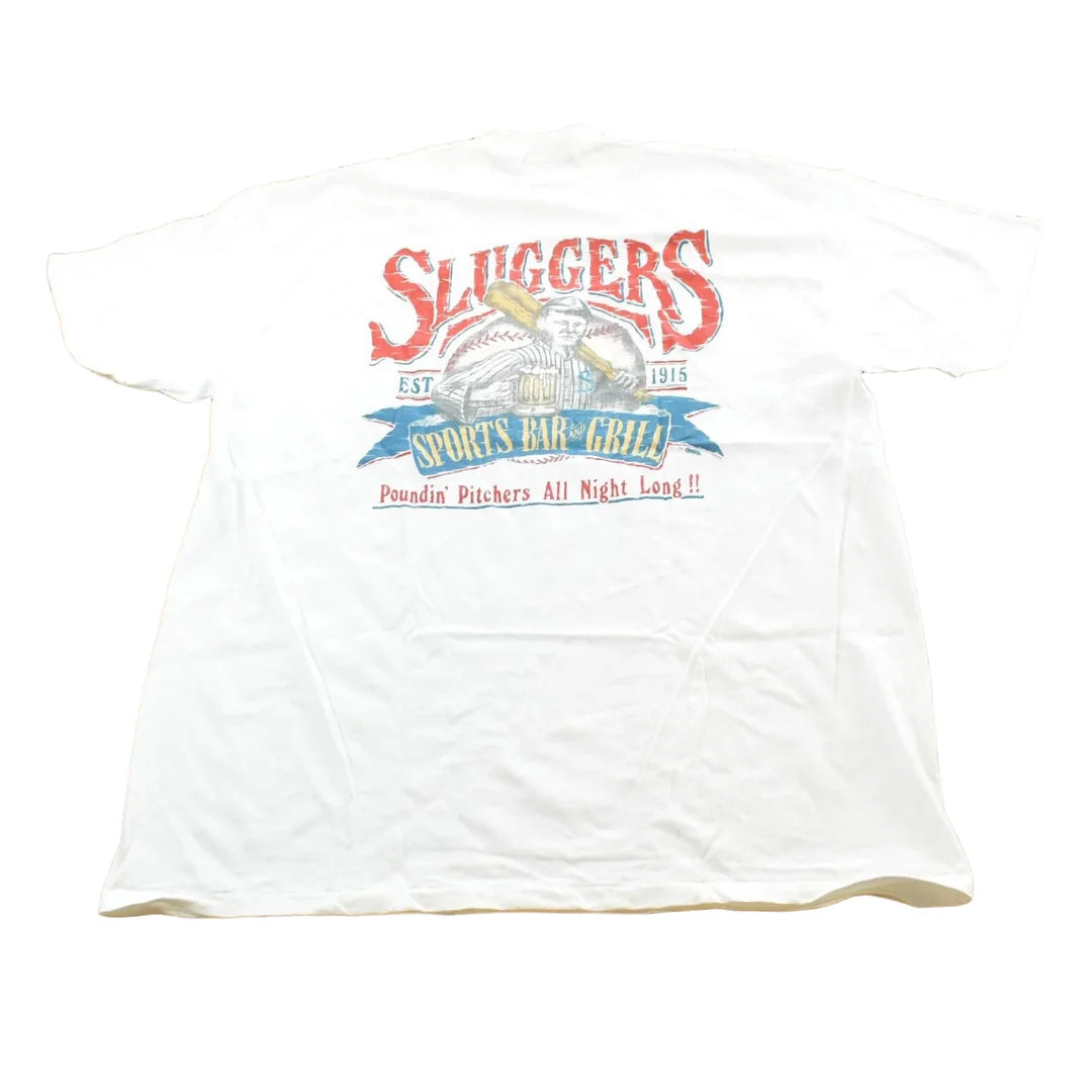 Vintage 1991 Sluggers Sports Bar & Grill Marthas's Vineyard T-Shirt Men's 2XL from propervintagecanada