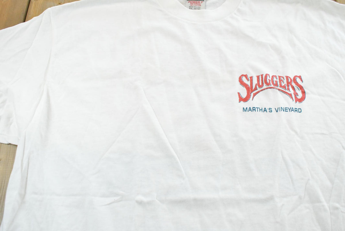Vintage 1991 Sluggers Sports Bar & Grill Marthas's Vineyard T-Shirt Men's 2XL from propervintagecanada