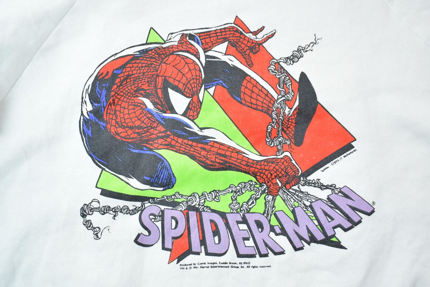 Vintage 1991 Spiderman Crewneck Men's XL from propervintagecanada