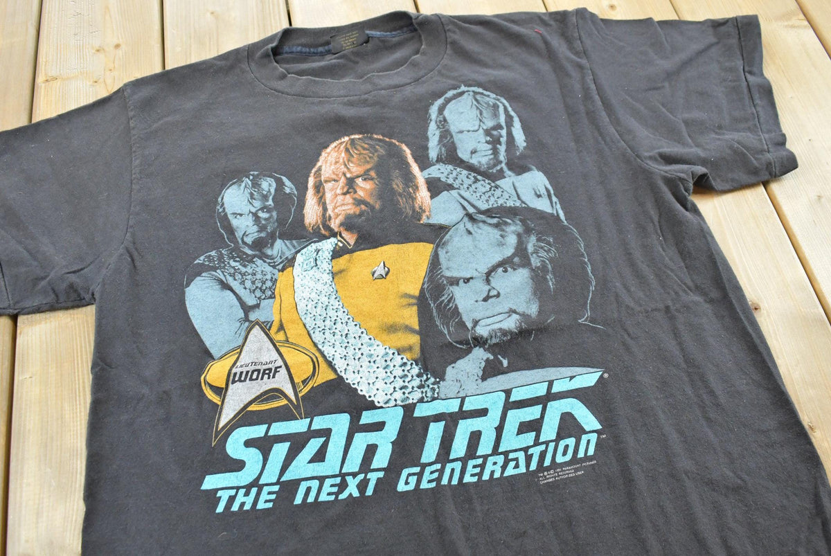 Vintage 1991 Star Trek TV Promo T-shirt Men's Large from propervintagecanada