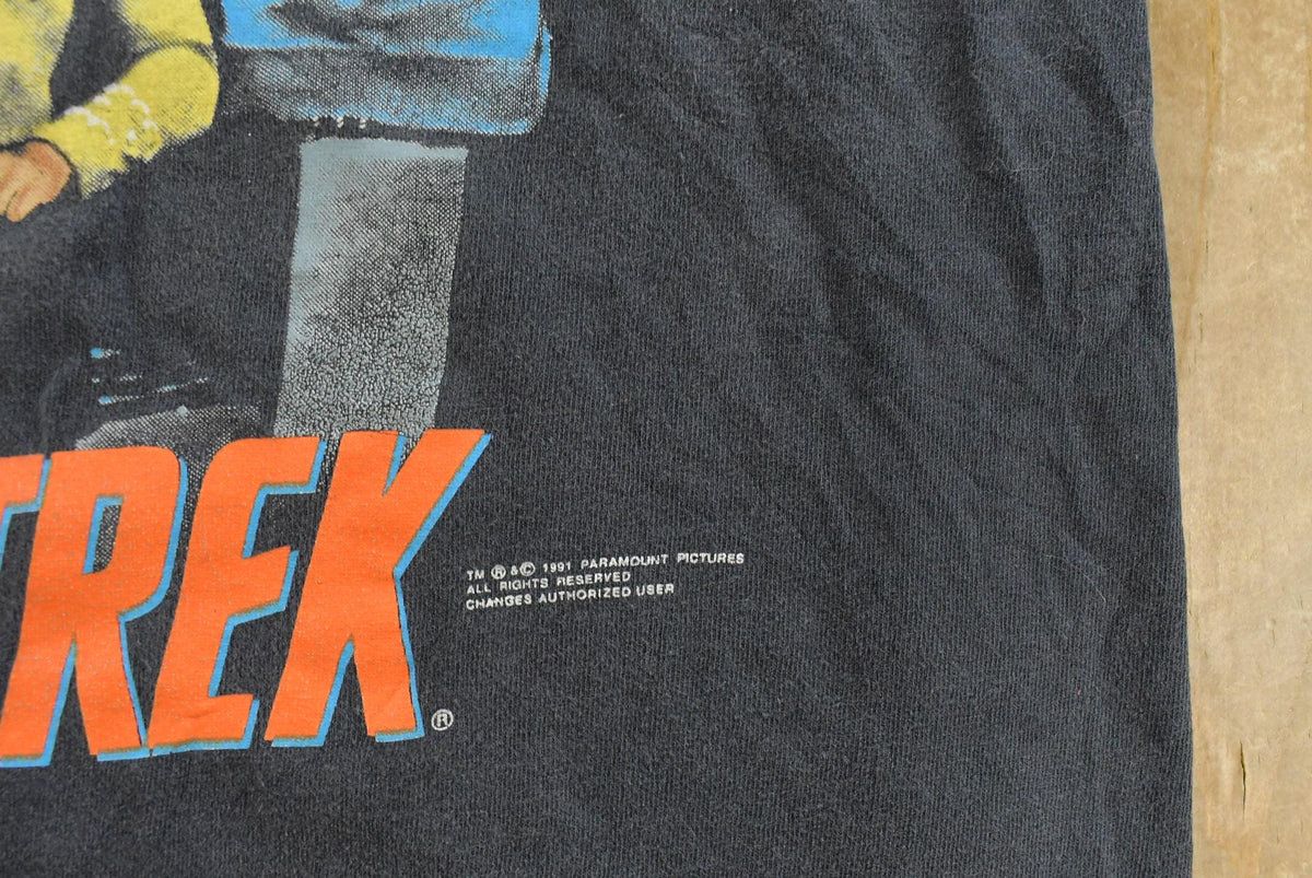 Vintage 1991 Star Trek TV Promo T-shirt Men's Large from propervintagecanada