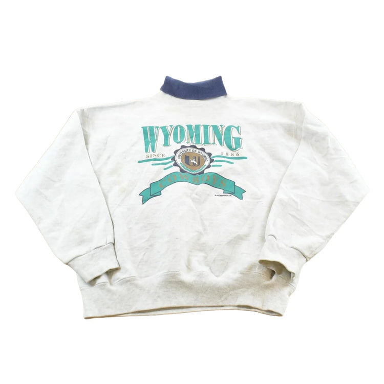 Vintage 1991 Wyoming Cowboys Turtleneck Sweatshirt Men's M from propervintagecanada