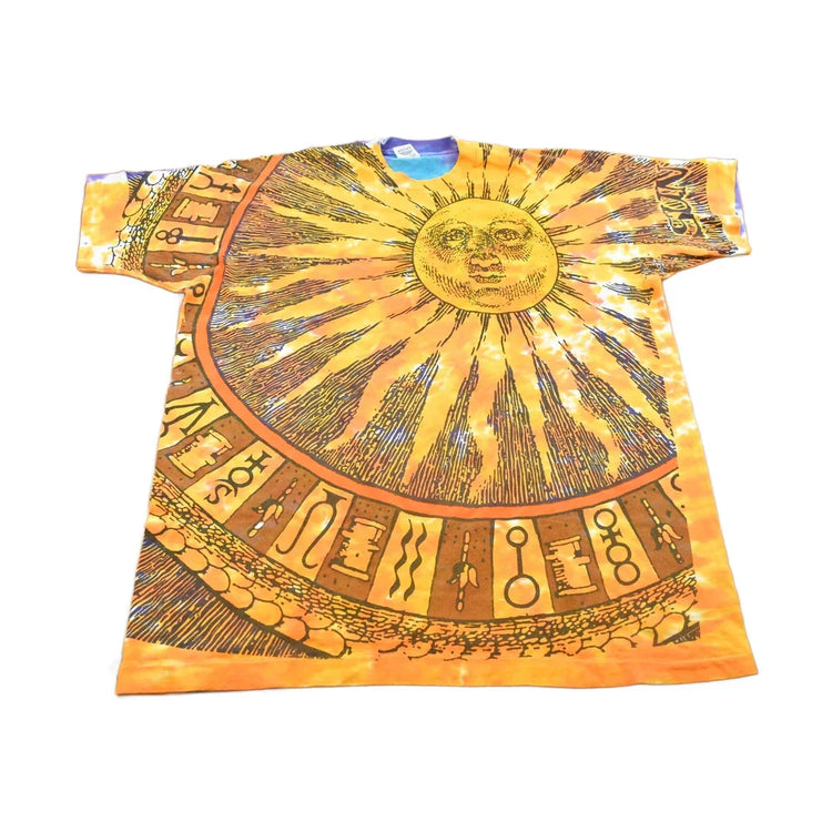 Vintage 1992 Astrology Sun and Moon All Over Print Graphic T Shirt from propervintagecanada