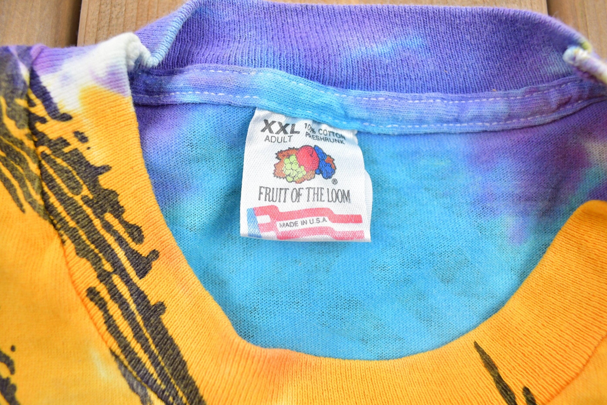 Vintage 1992 Astrology Sun and Moon All Over Print Graphic T Shirt from propervintagecanada