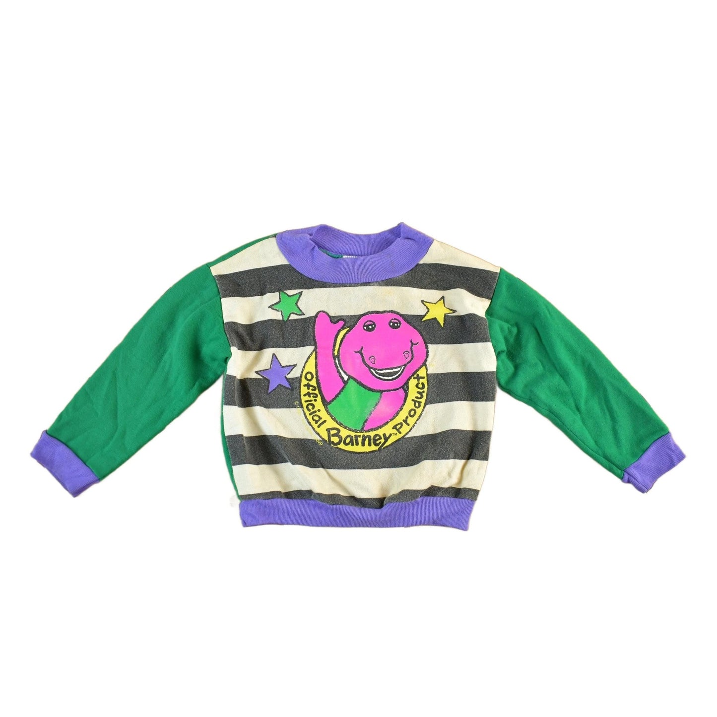 Vintage 1992 Barney Crewneck Sweatshirt Toddlers 3T from propervintagecanada