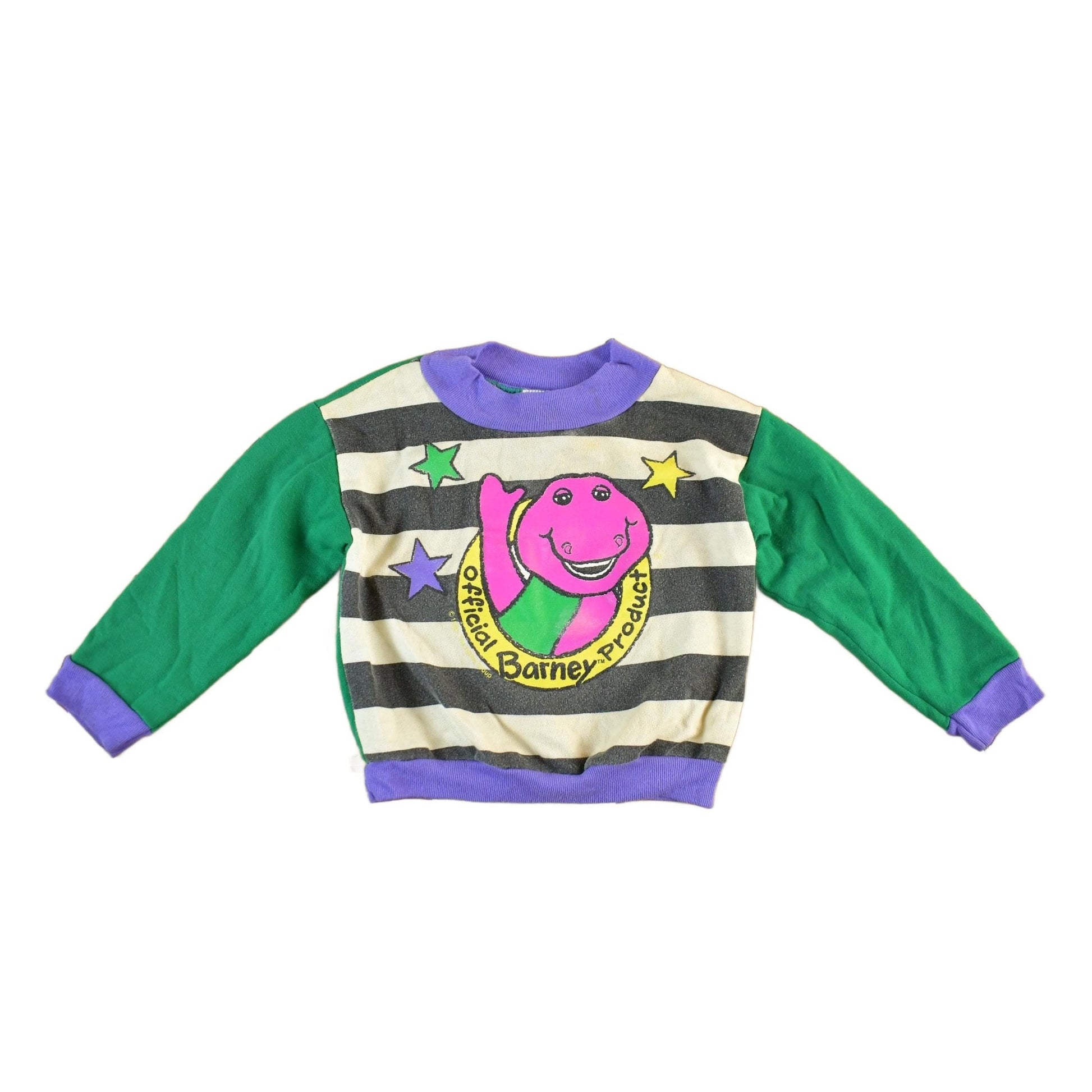 Vintage 1992 Barney Crewneck Sweatshirt Toddlers 3T from propervintagecanada