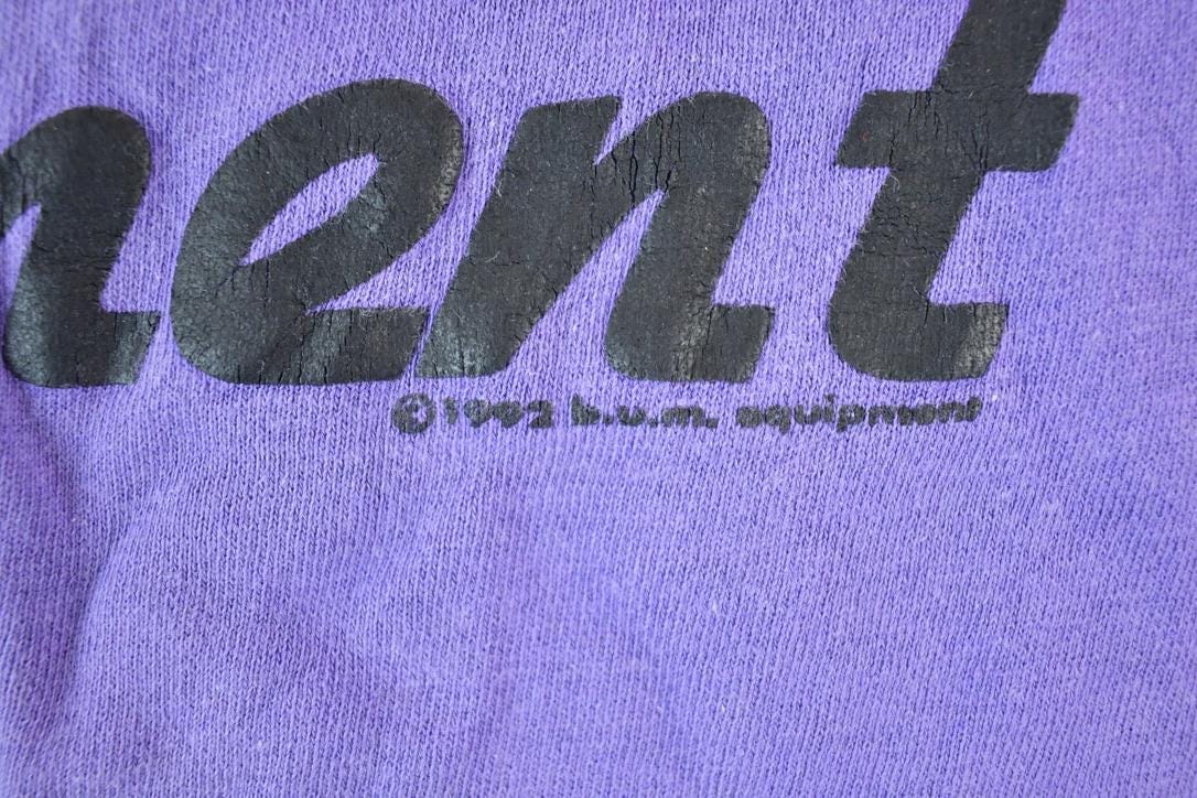 Vintage 1992 Bum Equipment Souvenir Crewneck Sweatshirt Made In USA Men's XL from propervintagecanada