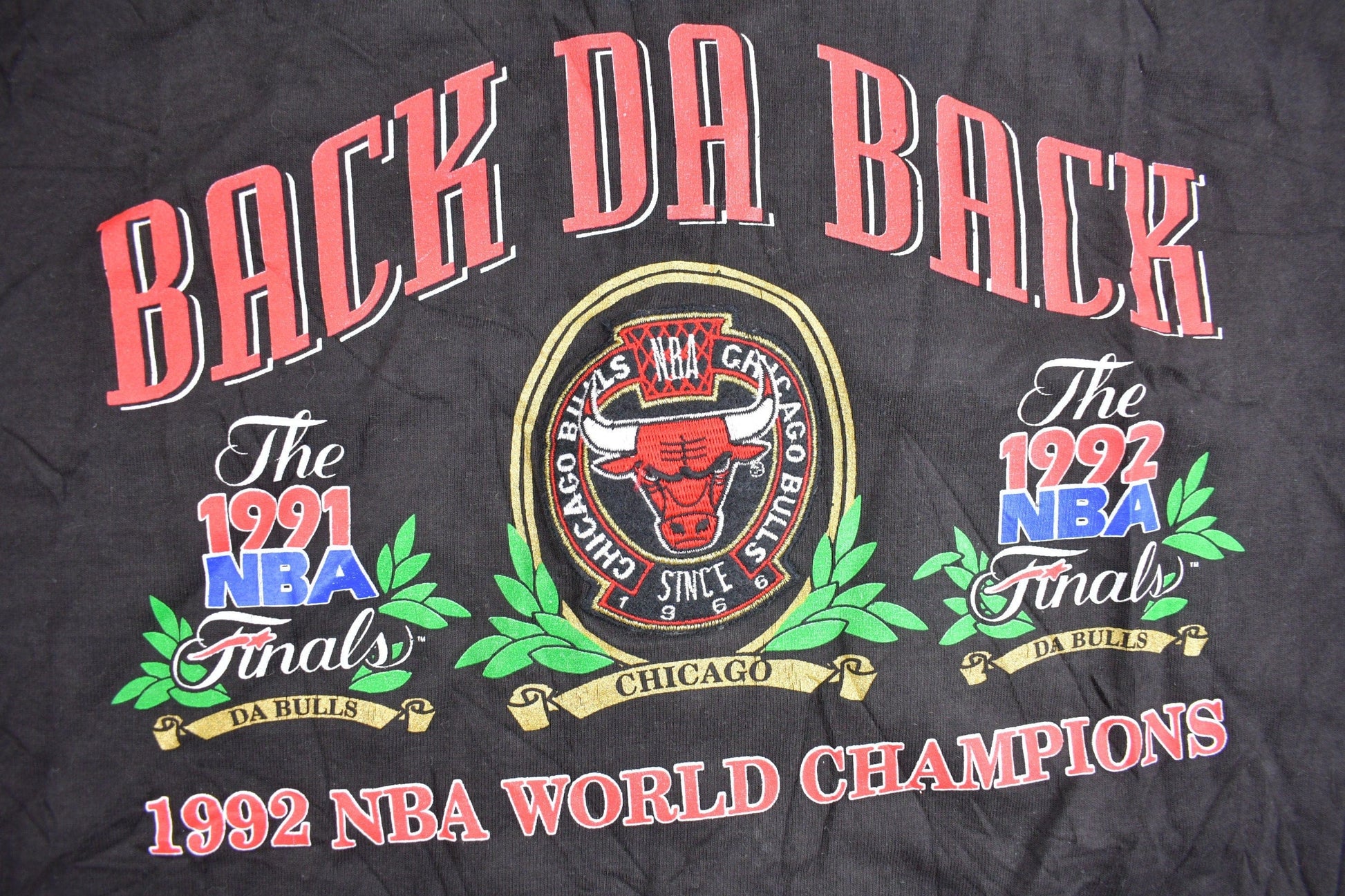 Vintage 1992 Chicago Bulls NBA World Champions Embroidered T-Shirt / Vintage Bulls Tee / Made In USA / Single Stitch / Sportswear from propervintagecanada