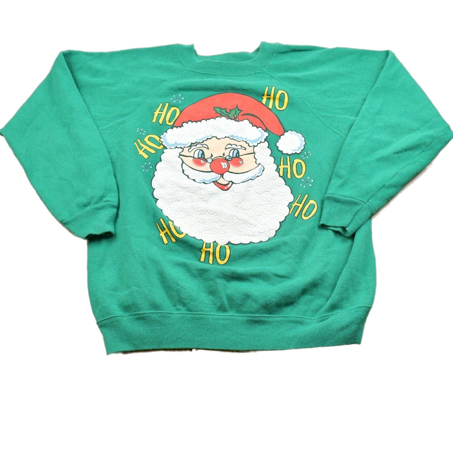 Vintage 1992 Christmas Santa Claus Sweater Women's S from propervintagecanada