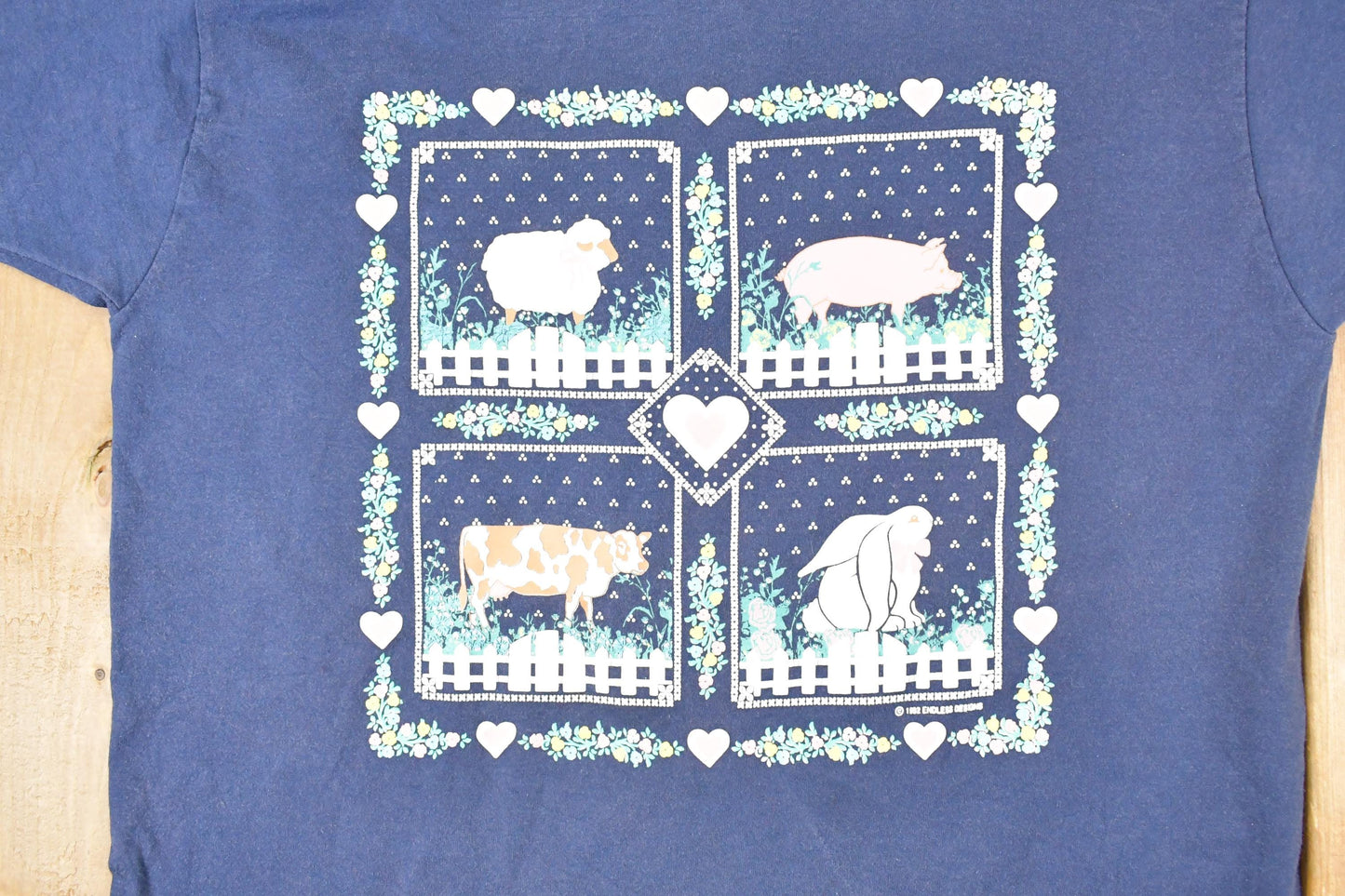 Vintage 1992 Endless Designs Farm Theme Souvenir Travel T-Shirt Men's L / Destination Shirt / 90s Single Stitch Graphic Tee / Made in USA from propervintagecanada