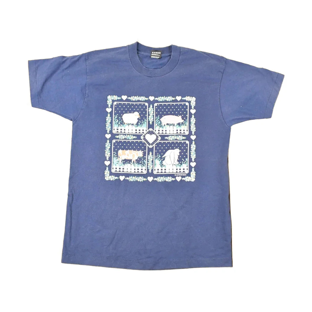 Vintage 1992 Endless Designs Farm Theme Souvenir Travel T-Shirt Men's L / Destination Shirt / 90s Single Stitch Graphic Tee / Made in USA from propervintagecanada