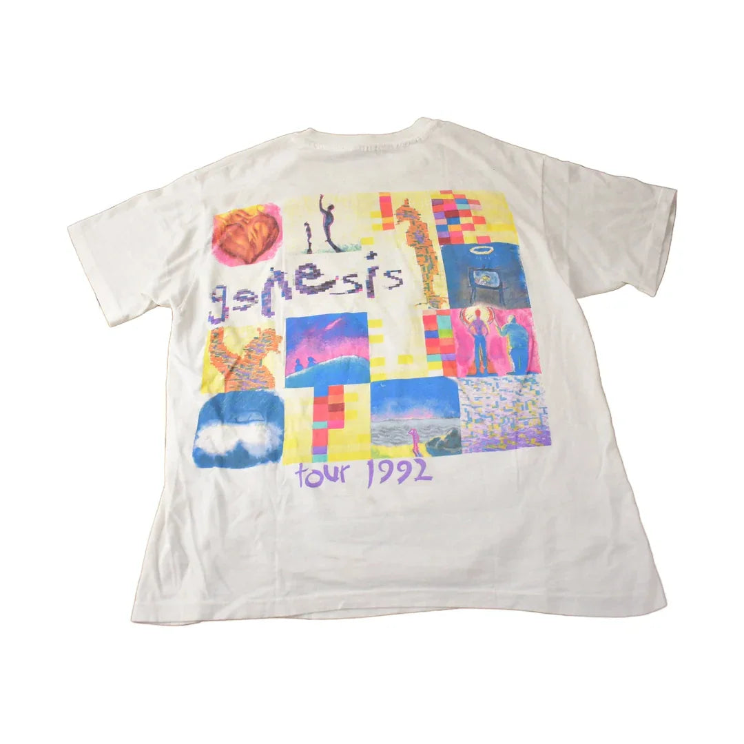 Vintage 1992 Genesis Tour Single Stitch Graphic Band Tee Made in USA Size XL from propervintagecanada