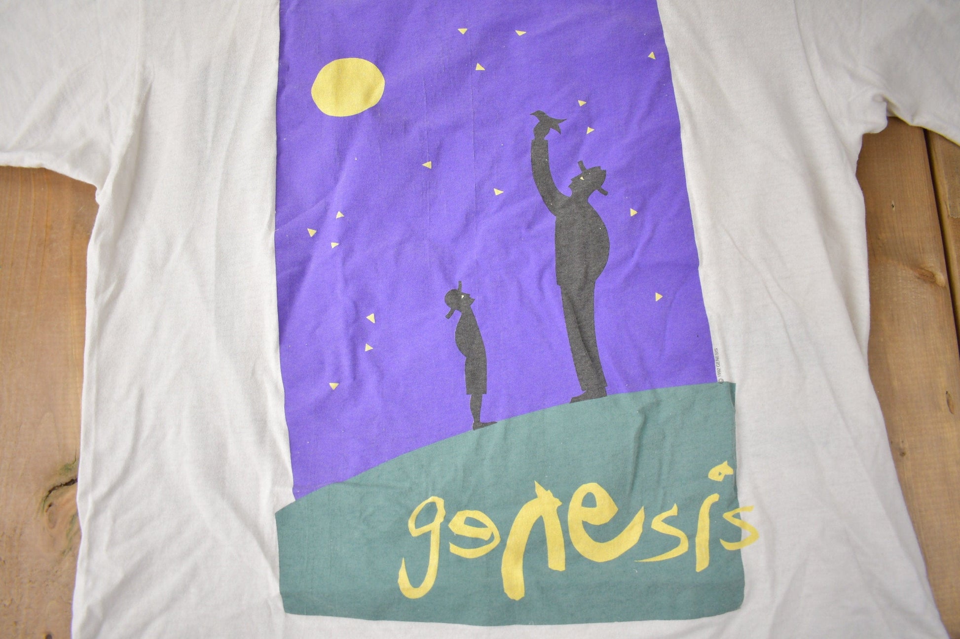 Vintage 1992 Genesis Tour Single Stitch Graphic Band Tee Made in USA Size XL from propervintagecanada