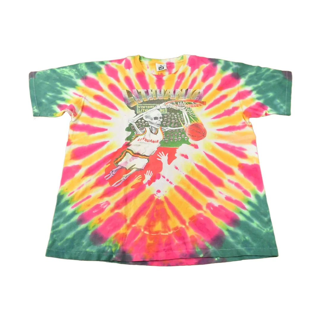 Vintage 1992 Grateful Dead Lithuania Barcelona All Over Print Band T-shirt from propervintagecanada