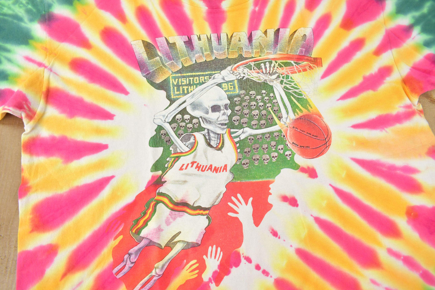Vintage 1992 Grateful Dead Lithuania Barcelona All Over Print Band T-shirt from propervintagecanada